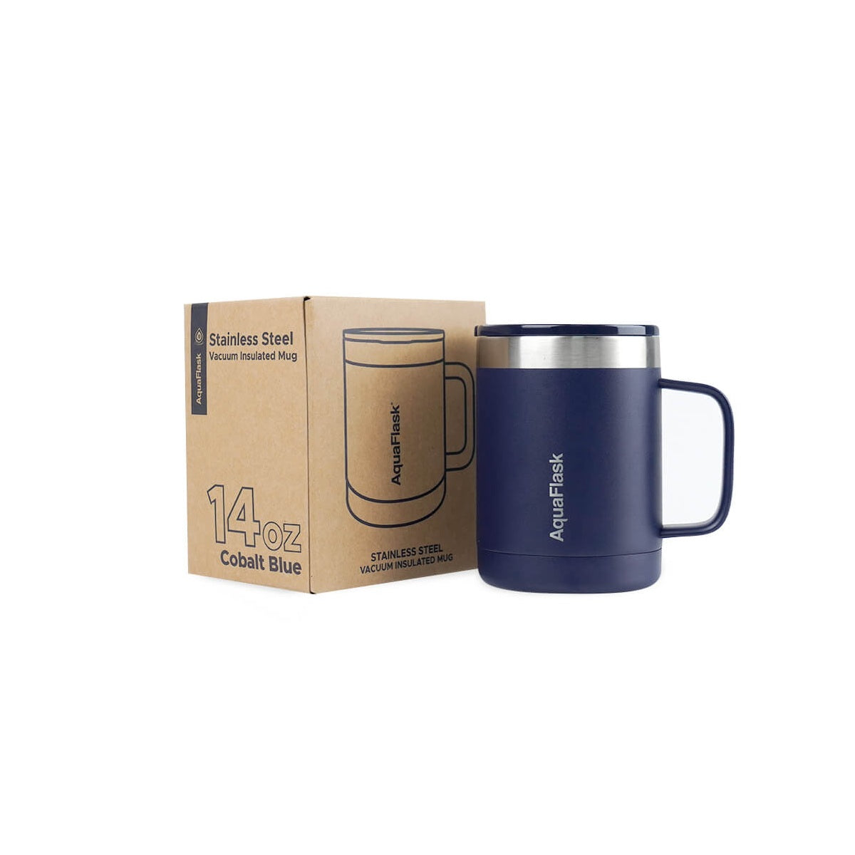 Aquaflask Thermal Insulated Lidded Mug With Handle 415ml (14 oz)