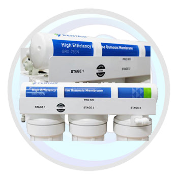 Reverse Osmosis System | 75GPD with Tank & Chrome Faucet | GR/O-High Efficiency