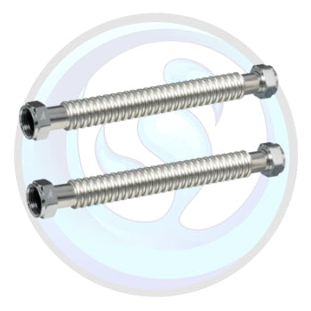 R400007x2 | UV Pure Flexible Stainless Steel Hose | 1" | 2 Pack | Hallett 15xs | 500 | 750 & Upstream Systems