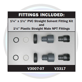 Includes Connections for Plumbing