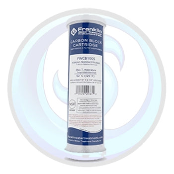 FWCB1005 | Franklin Water Treatment 5 Micron | 2 1/2" x 10" Carbon Block Filter | (CBC5CT03)