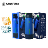 AquaFlask Kids FlipSip 532mL (18oz) Water Bottles