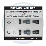 Includes Connections for Plumbing