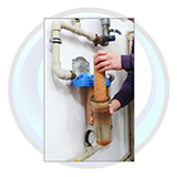 Uses 2 7/8" x 10" Hot Water Filter Cartridges