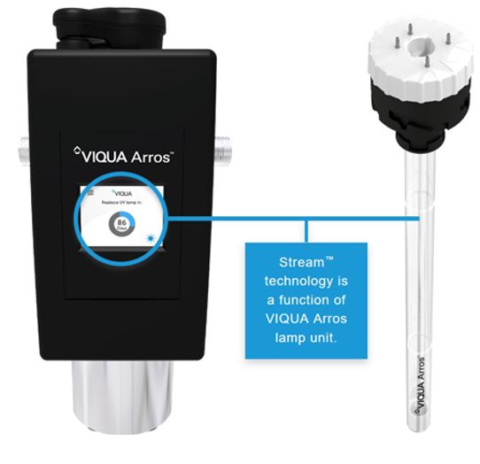 VA22LU | Genuine Viqua Arros Ultraviolet (UV) Lamp / Bulb & Quartz Sleeve