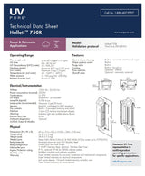 G21 | UV Pure 750R Hallett 13 GPM Ultraviolet (UV) Reuse / Rainwater Water Disinfection System
