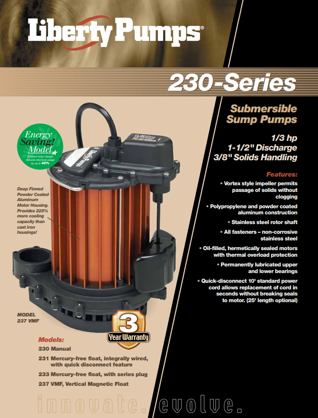 Trust Liberty Sump Pumps for Reliable Performance