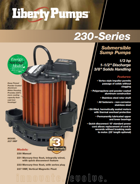 Trust Liberty Sump Pumps for Reliable Performance