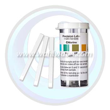 Precision Laboratories | Mid Level Chlorine Test Strip | 0-200 ppm | CHL-200